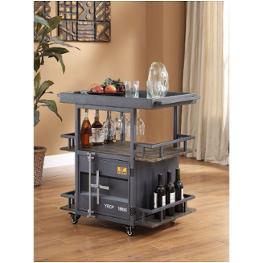 77909 Acme Furniture Cargo - Gunmetal Dining Room Furniture Cart