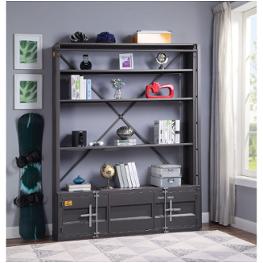 39887 Acme Furniture Cargo - Gunmetal Home Office Furniture Bookcase