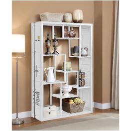 77888 Acme Furniture Cargo - White Dining Room Furniture Bookcase