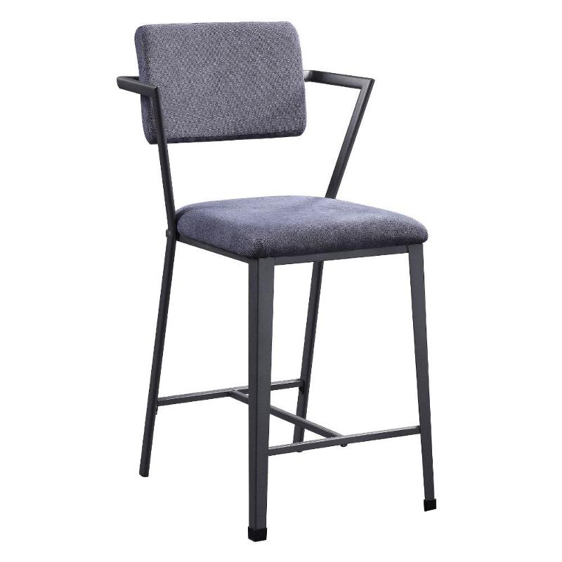 77907 Acme Furniture Cargo - Gunmetal Dining Room Furniture Stool