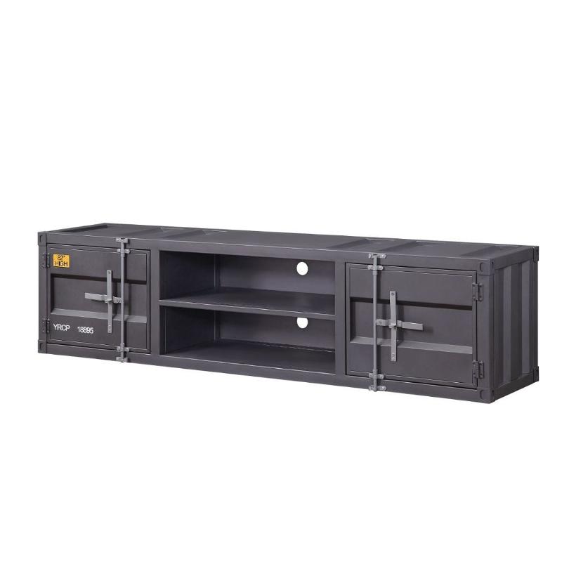 91885 Acme Furniture Cargo - Gunmetal Gunmetal Tv Stand