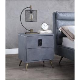 Bd00556 Acme Furniture Doris - Gray Bedroom Furniture Nightstand