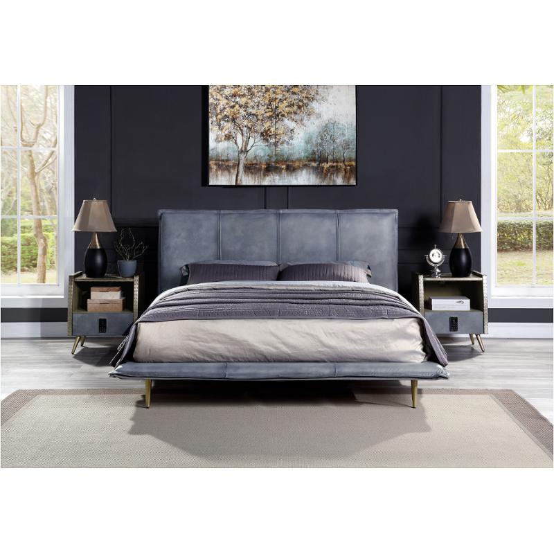 Bd00558ek1 Acme Furniture Metis - Gray Bedroom Furniture Bed