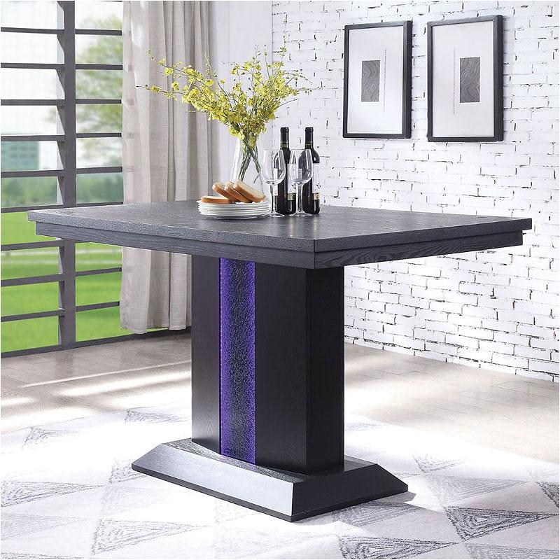 70655 Acme Furniture Bernice - Black Counter Height Table - Black