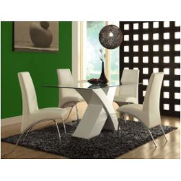 71106gl Acme Furniture Pervis - White Dining Room Furniture Dining Table