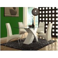 71106gl Acme Furniture Pervis - White Dining Room Furniture Dining Table