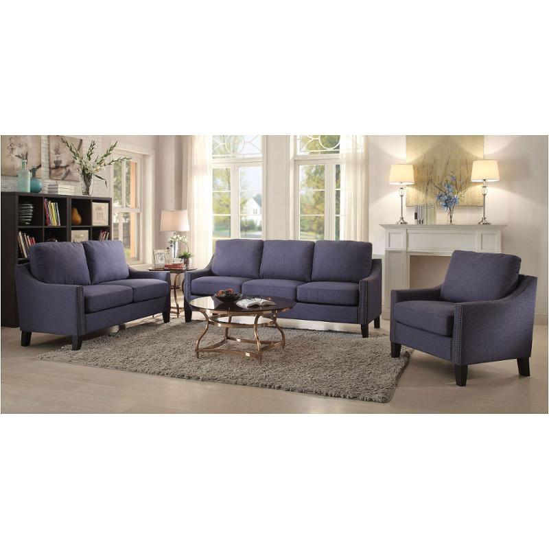 53550 Acme Furniture Zapata - Blue Living Room Furniture Sofa