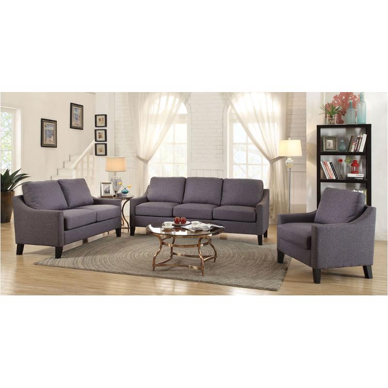 53755 Acme Furniture Zapata - Gray Living Room Furniture Sofa