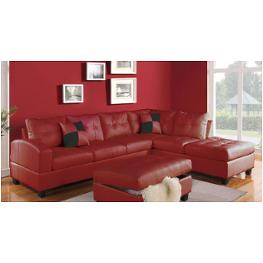 51185 Acme Furniture Kiva - Red Living Room Furniture Sectional