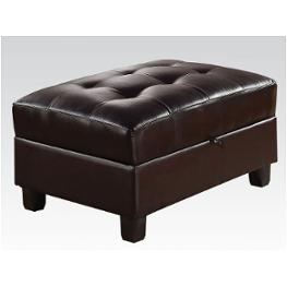 51197 Acme Furniture Kiva - Espresso Living Room Furniture Ottoman