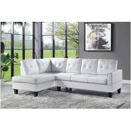 56470lov Acme Furniture Jeimmur - White Living Room Furniture Sectional