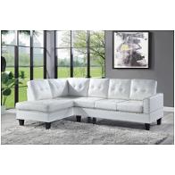 56470lov Acme Furniture Jeimmur - White Living Room Furniture Sectional