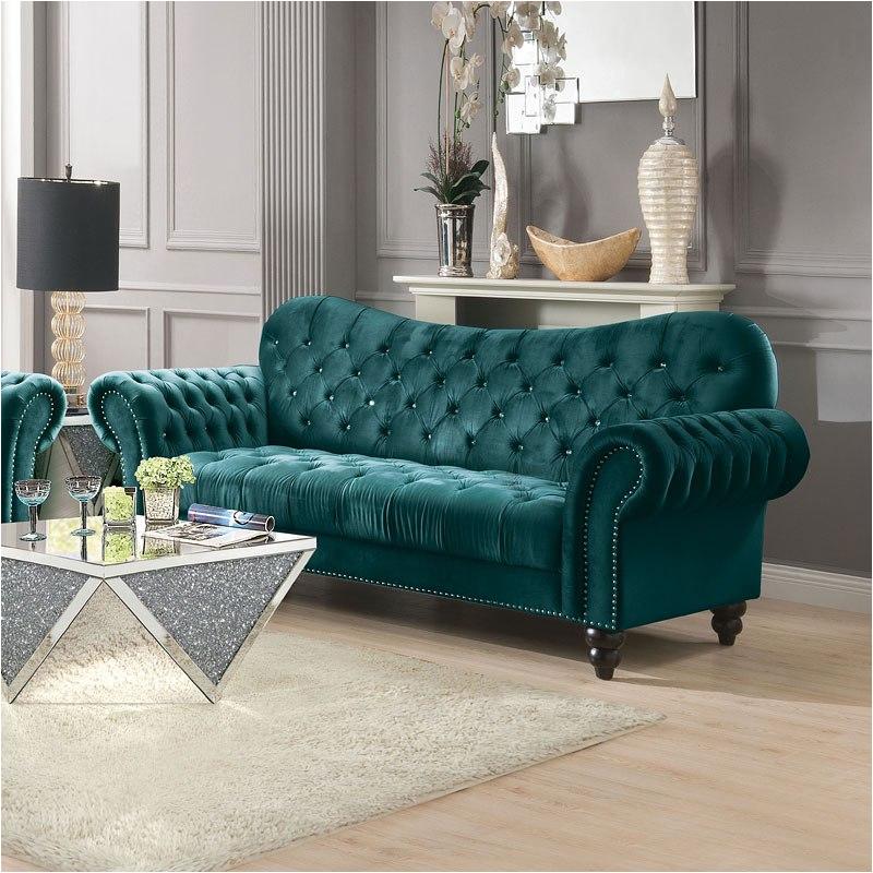 53400base Acme Furniture Iberis - Green Green Sofa