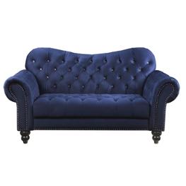 53407base Acme Furniture Iberis - Navy Living Room Furniture Loveseat