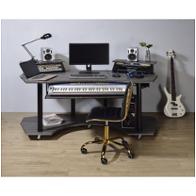 92890top Acme Furniture 71in Black Oak Music Studio Desk