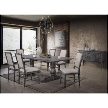 66180t Acme Furniture Leventis - Gray Dining Room Furniture Dining Table