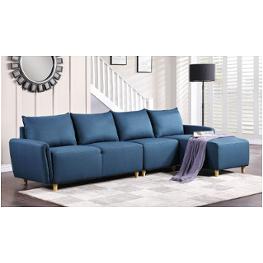 51820lov Acme Furniture Marcin - Blue Living Room Furniture Sectional