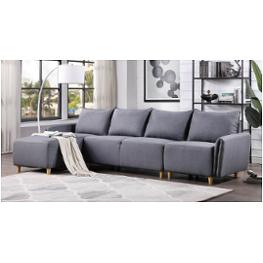 51830lov Acme Furniture Marcin - Gray Living Room Furniture Sectional