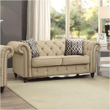 52421 Acme Furniture Aurelia - Beige Living Room Furniture Loveseat