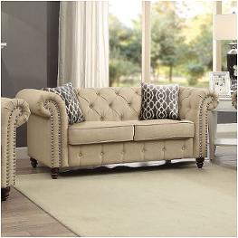 52421 Acme Furniture Aurelia - Beige Living Room Furniture Loveseat