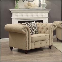 52422 Acme Furniture Aurelia - Beige Living Room Furniture Living Room Chair