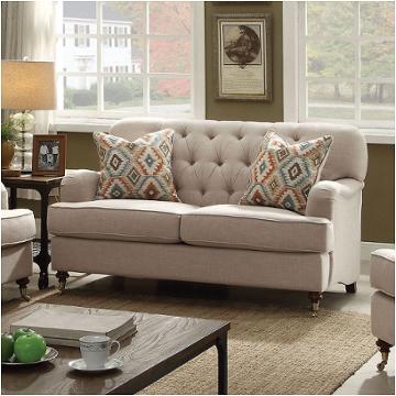 52581 Acme Furniture Alianza - Beige Living Room Furniture Loveseat