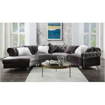 57355rch Acme Furniture Ninagold - Gray Living Room Furniture Sectional