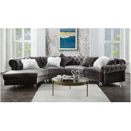 57355rch Acme Furniture Ninagold - Gray Living Room Furniture Sectional