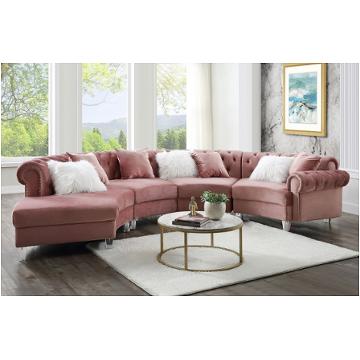 57360rch Acme Furniture Ninagold - Pink Living Room Furniture Sectional