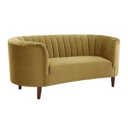 Lv00164 Acme Furniture Millephri - Yellow Living Room Furniture Loveseat