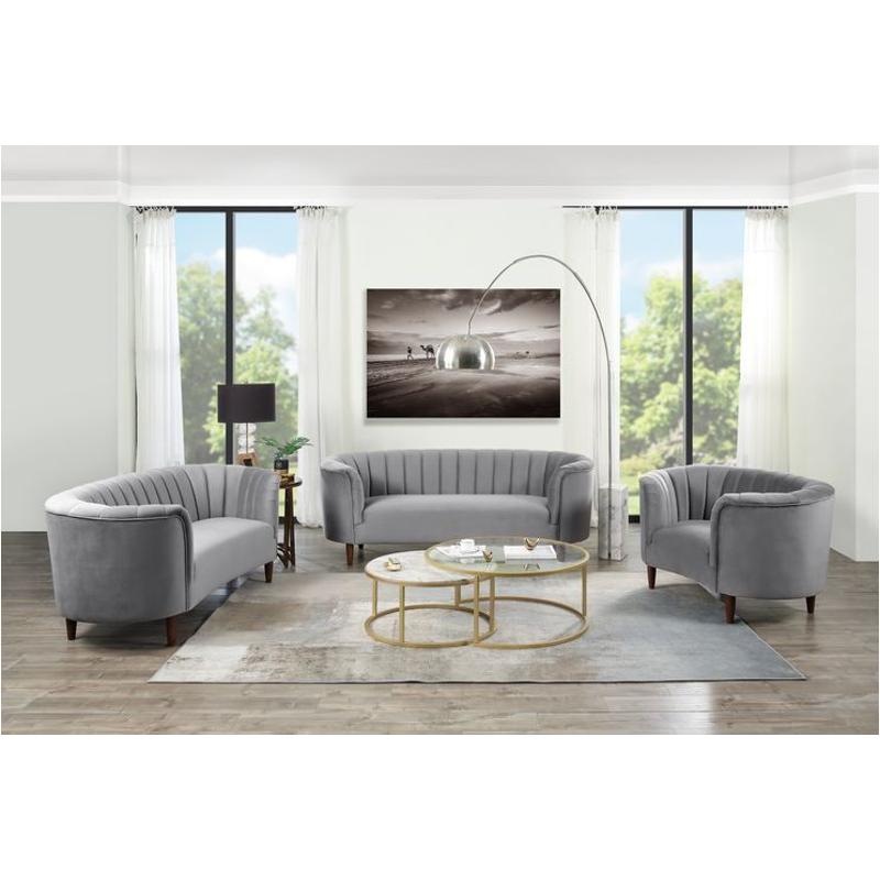 Lv00166 Acme Furniture Millephri - Gray Living Room Furniture Sofa
