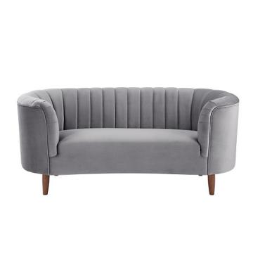 Lv00167 Acme Furniture Millephri - Gray Living Room Furniture Loveseat