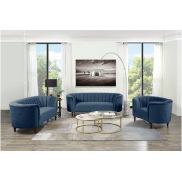 Lv00169 Acme Furniture Millephri - Blue Living Room Furniture Sofa