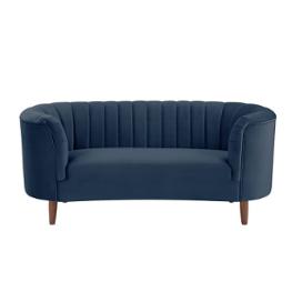 Lv00170 Acme Furniture Millephri - Blue Living Room Furniture Loveseat