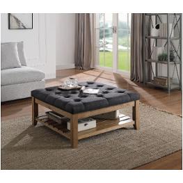 96560t Acme Furniture Aizen - Oak Living Room Furniture Ottoman