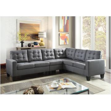 52760lov Acme Furniture Earsom - Gray Living Room Furniture Sectional
