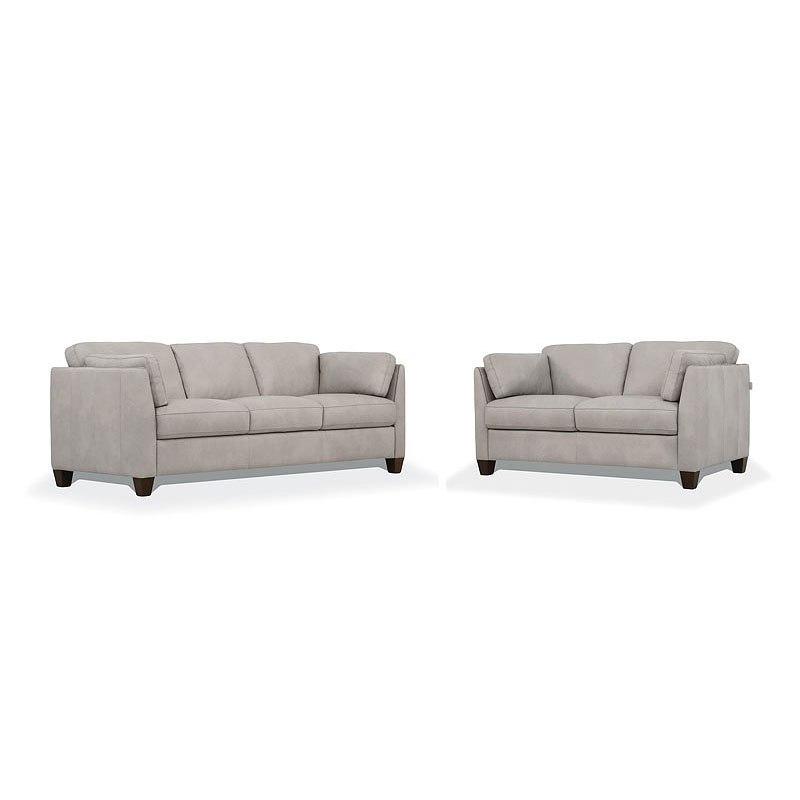 55015 Acme Furniture Matias - Dusty White Living Room Furniture Sofa