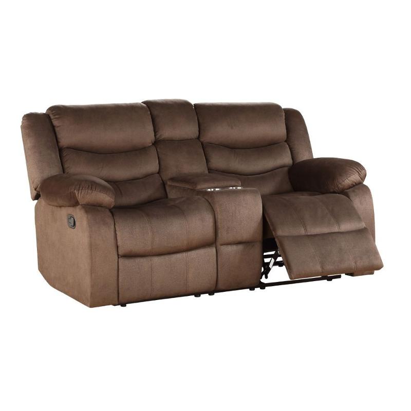 55046 Acme Furniture Angelina - Dark Brown Living Room Furniture Loveseat