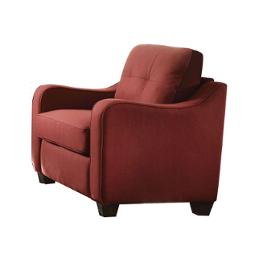53562 Acme Furniture Cleavon Ii - Red Living Room Furniture Living Room Chair