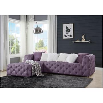 Lv00389-1 Acme Furniture Qokmis - Purple Living Room Furniture Sectional