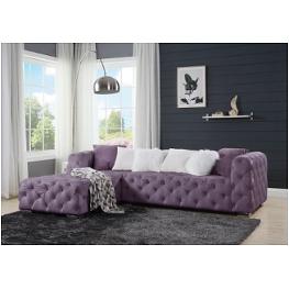 Lv00389-1 Acme Furniture Qokmis - Purple Living Room Furniture Sectional