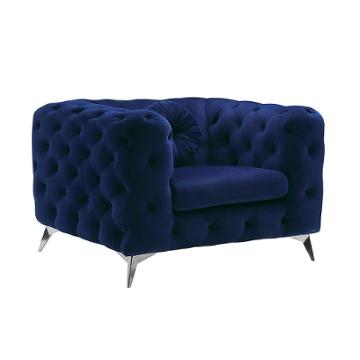 54902 Acme Furniture Atronia - Blue Living Room Furniture Living Room Chair