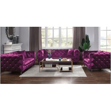 54905 Acme Furniture Atronia - Burgundy Living Room Furniture Sofa