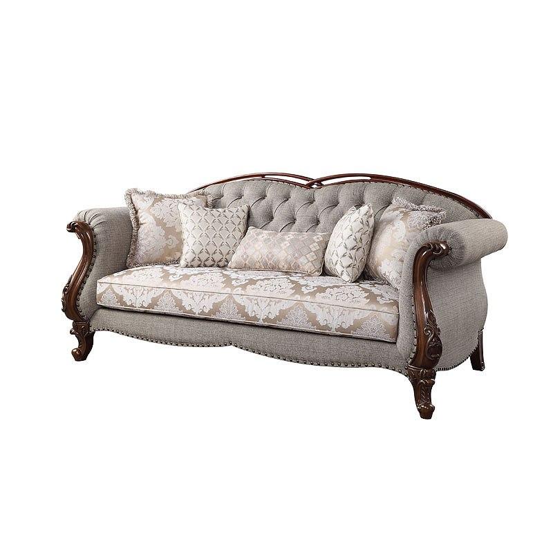 55365 Acme Furniture Miyeon Sofa With 5 Pillows