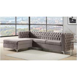 55495 Acme Furniture Sullivan - Gray Living Room Furniture Sectional