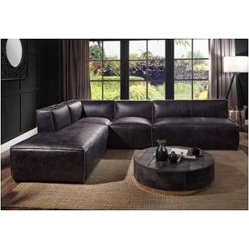 56586 Acme Furniture Birdie - Black Living Room Furniture Sectional