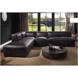 56586 Acme Furniture Birdie - Black Living Room Furniture Sectional