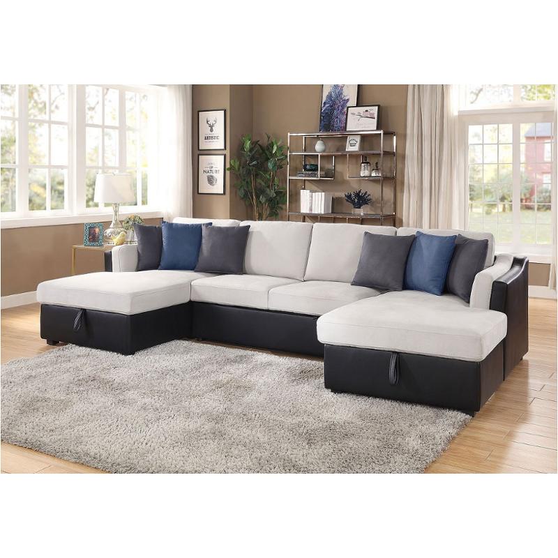 56015cha Acme Furniture Merill Living Room Furniture Sectional