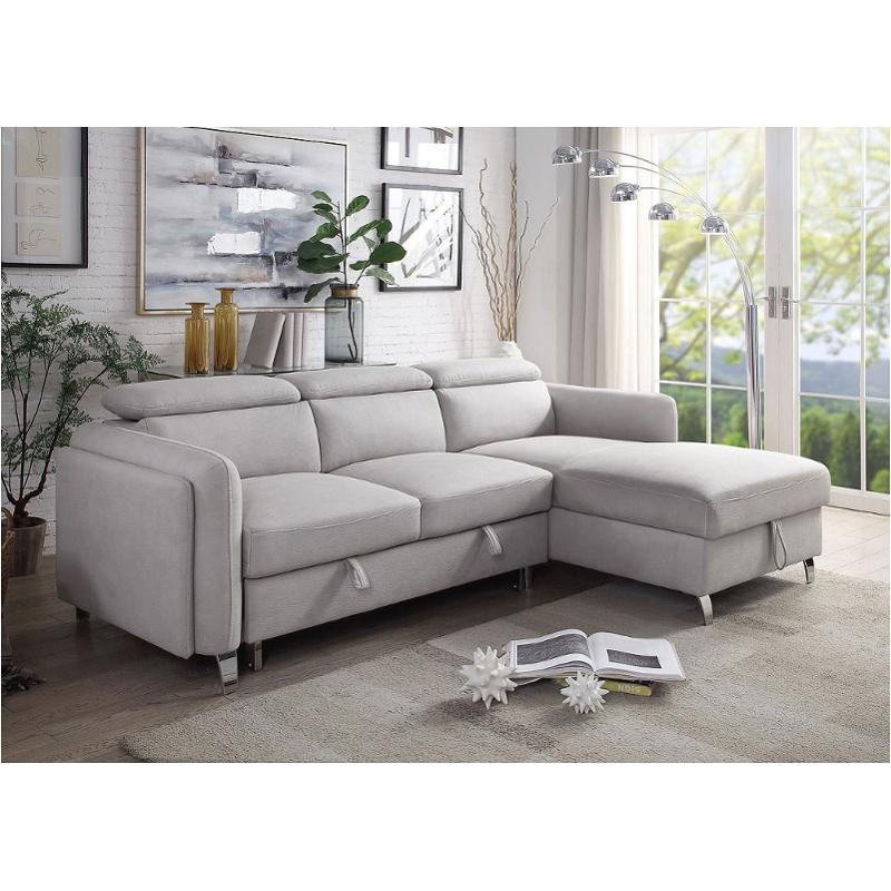 56040sof Acme Furniture Reyes Living Room Furniture Sectional