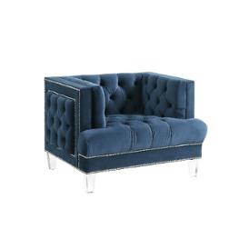 56457 Acme Furniture Ansario - Blue Living Room Furniture Living Room Chair